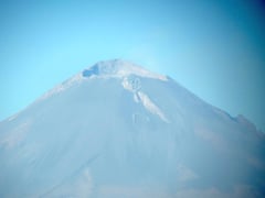 Popocatépetl desde Puebla el 1 de enero de 2019