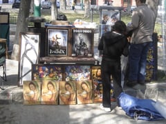 Comercio ambulante en el Tianguis de Analco