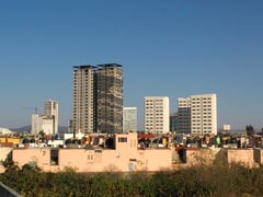 Edificios en San Andrés Cholula, Zona Metropolitana de Puebla.
